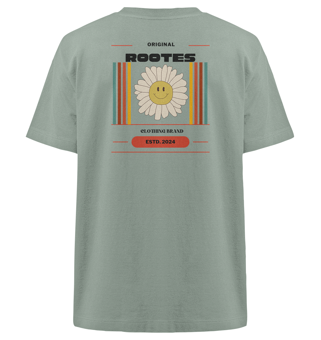Rootes Fashon Sunflower Tee - Heavy Oversized Organic Shirt